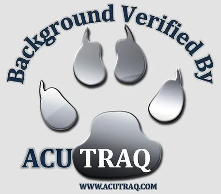 Background verified by ACUTRAQ